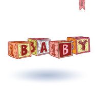 alphabet blocks vector illustration