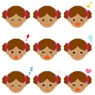 Facial expressions of girl N4