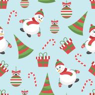 seamless vector Christmas pattern N2