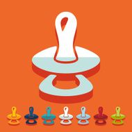 Flat design soother N10