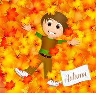 child in autumn N2