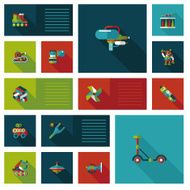 kid toys flat ui background eps10 N6