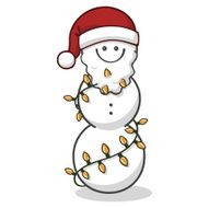 Christmas Lights Snowman