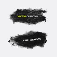 Charcoal texture grunge banners