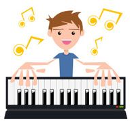 Playing keyboard