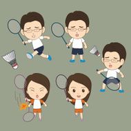 Badminton Couple