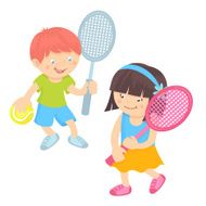 Kids playing tennis N4