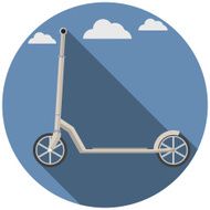 Flat vector icon for Kick Scooter