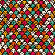 Seamless colorful hand drawn pattern