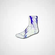 Abstract illustration on sock N45