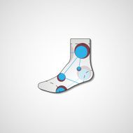 Abstract illustration on sock N47