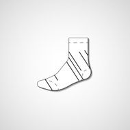 Abstract illustration on sock N50