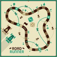 Vector Board Game - Road Runner