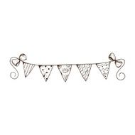 Party decorative garland of flags