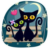 Lovers Black kittens