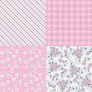 Vector seamless pattern set