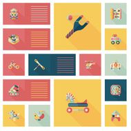 kid toys flat app ui background eps10 N48