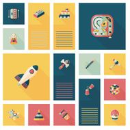 kid toys flat app ui background eps10 N49