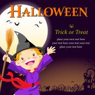 Halloween happy witch