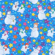 Seamless Christmas background with snowmen