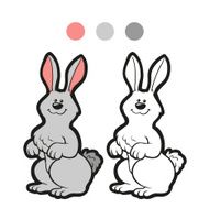 Coloring book (rabbit) N8