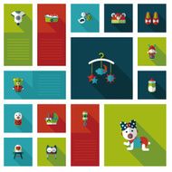 baby flat ui bakcground set N10
