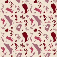 Women shoes Seamless pattern