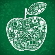 Background school apple