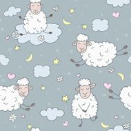Sheep on clouds N2