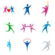 Branding Logo Templates (human poses)