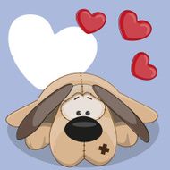 Dog with hearts N6