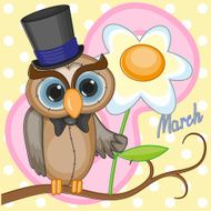 Owl in a hat