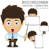 Businessman cartoon character EPS 10 vector N6