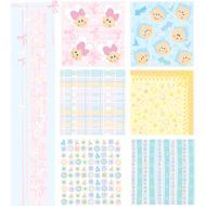 Vector set cute baby patterns