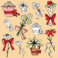 Flowers and Bouquets (Vector)