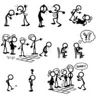Stick Figure family verbal emotional abuse kids