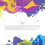 Vector watercolor template N54