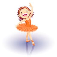 Little girl ballerina dancing performance N3