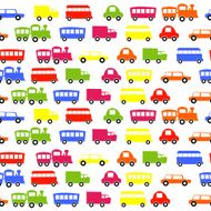 Seamless pattern toy-transport - Illustration
