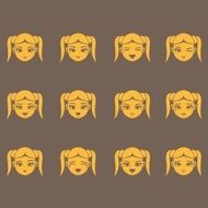Little Girl&#039;s Facial Expressions