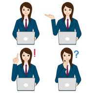 High school students with laptop