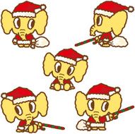 Santa Claus of elephant