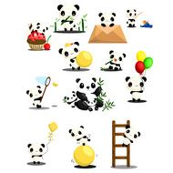Panda Vector Set