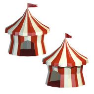 Set circus tent isolated on a white background Circus Vector