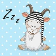 Sleeping goat