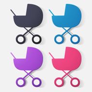 Paper clipped sticker buggy N6