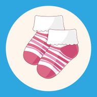 baby socks theme elements N14