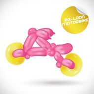 Balloon Motorbike Illustration N5