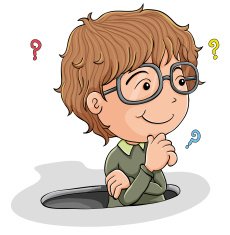 young boy thinking