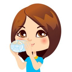 Girl drinking water N2